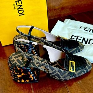 Fendi sling back shoe